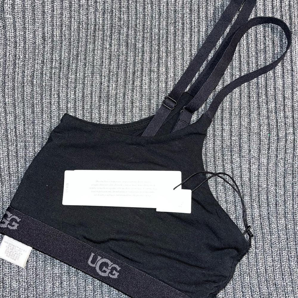 UGG Black Bralette with Logo Band
